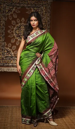 Ikat Pure Silk Saree