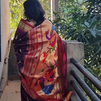 Handloom-Pure-Silk-Paithani-main Magenta Handloom Pure Silk Paithani Saree