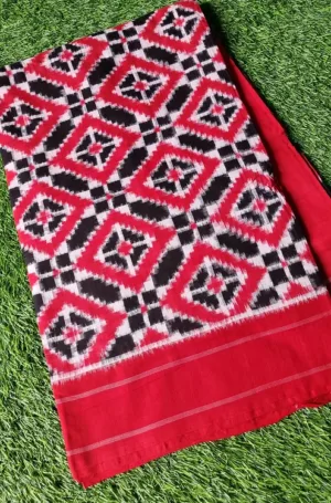 Handloom Double Ikat Cotton Saree