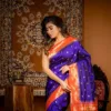 Royal Purple Pure Silk Paithani Saree