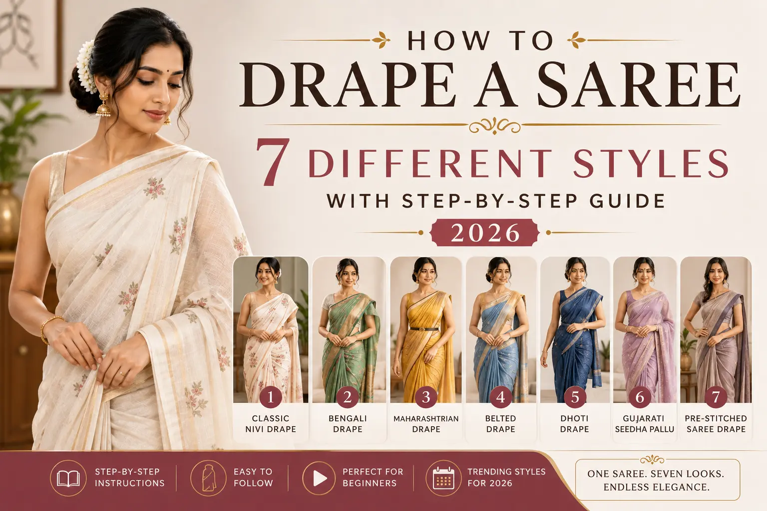 How to drop saree