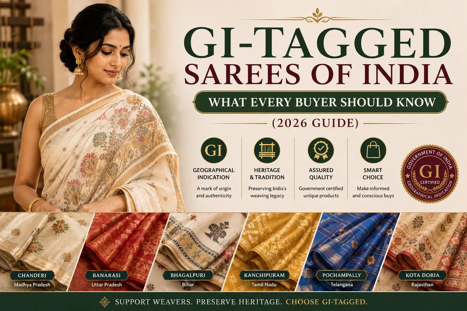 GI-Tagged Sarees of India – What Every Buyer Should Know (2026 Guide)