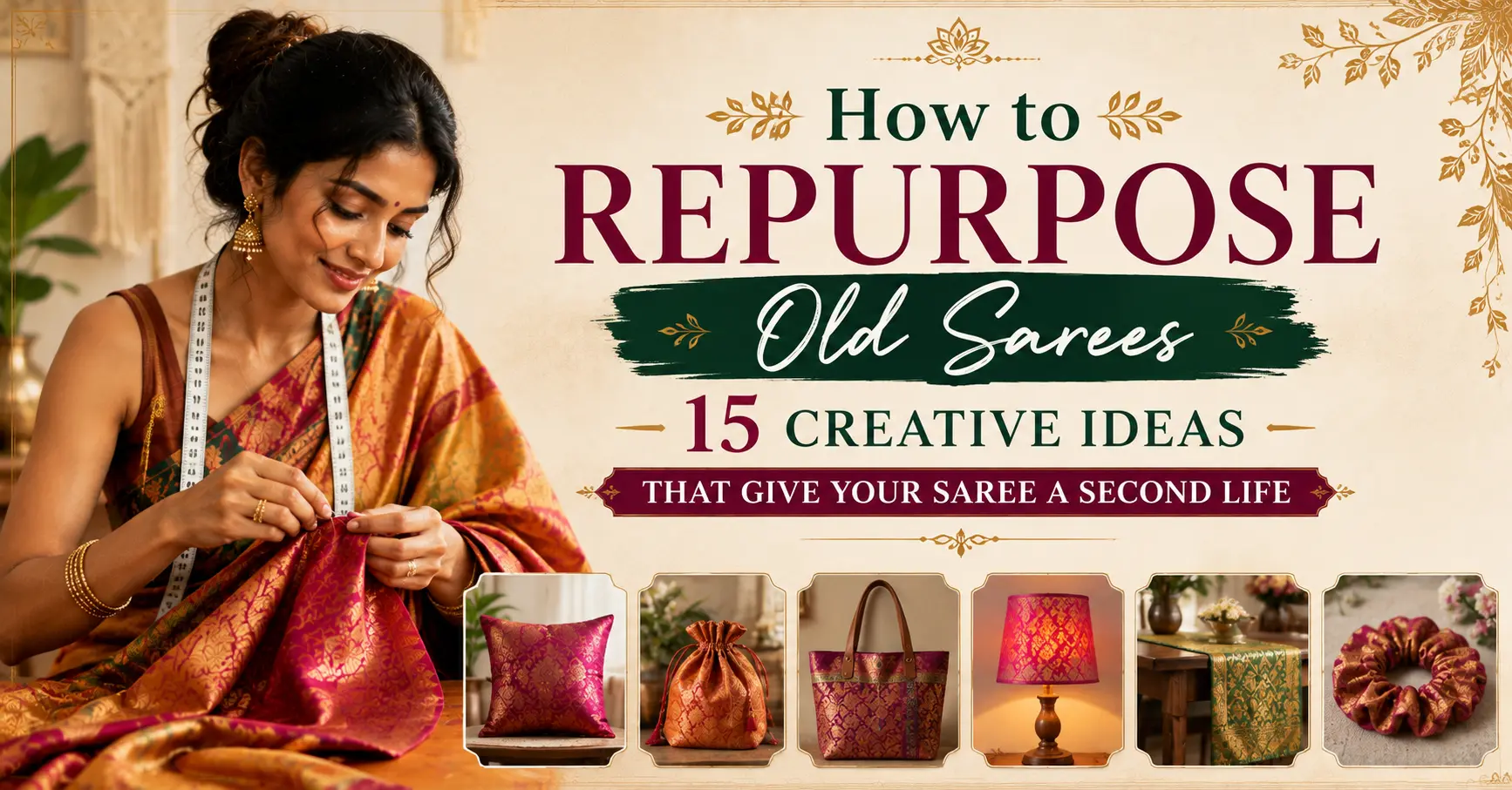 How to Repurpose Old Sarees – 15 Creative Ideas That Give Your Saree a Second Life