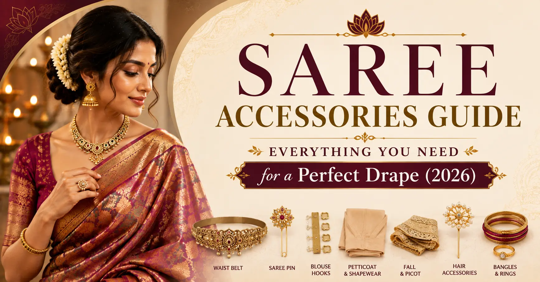 Saree Accessories Guide – Everything You Need for a Perfect Drape (2026) (1)