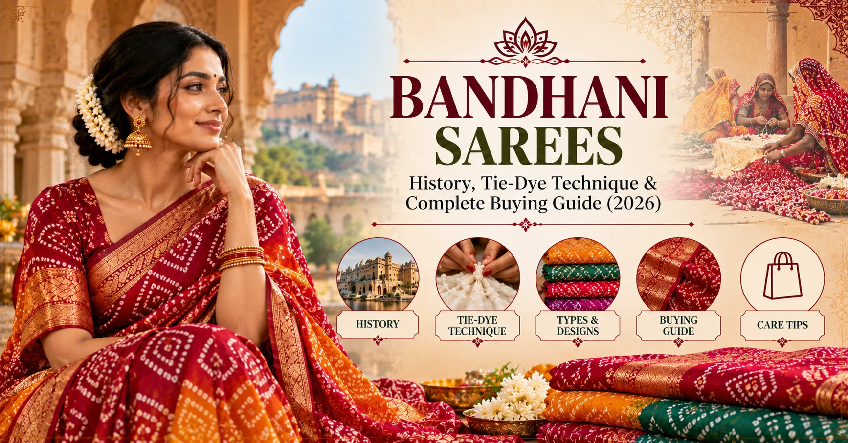 Bandhani Sarees